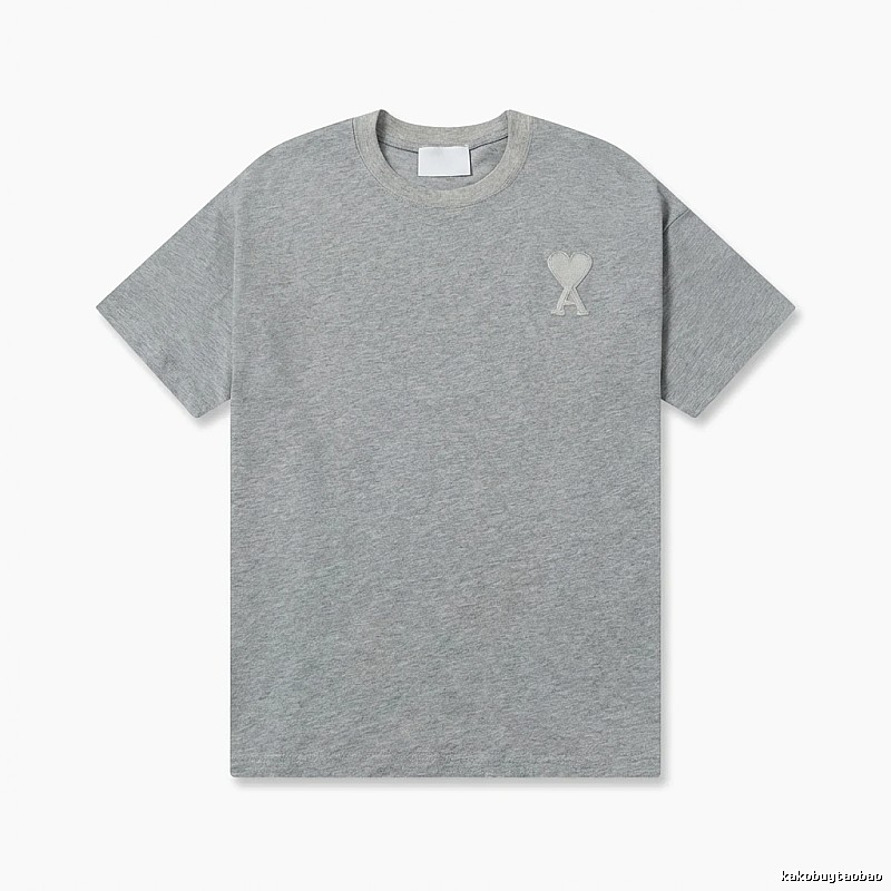 AMI Love Simple Style Gray T-shirt
