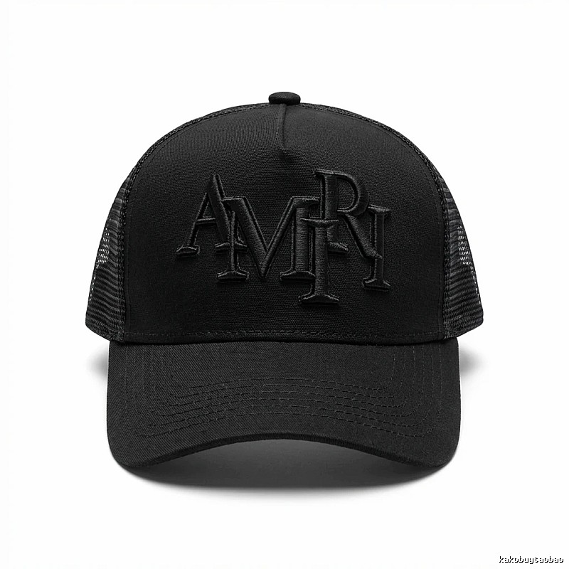 AMIRI retro-style black hat
