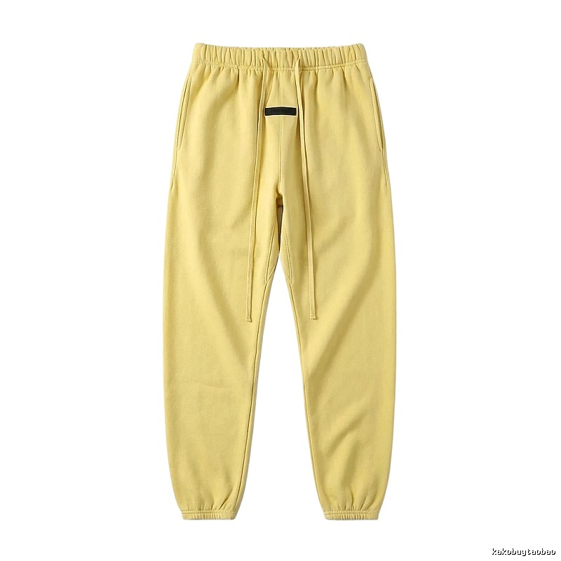 ESSENTIALS Basic Casual Yellow Sweatpants