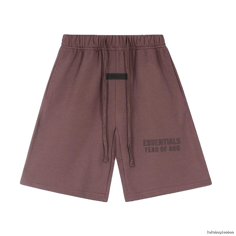 ESSENTIALS casual style dark brown shorts