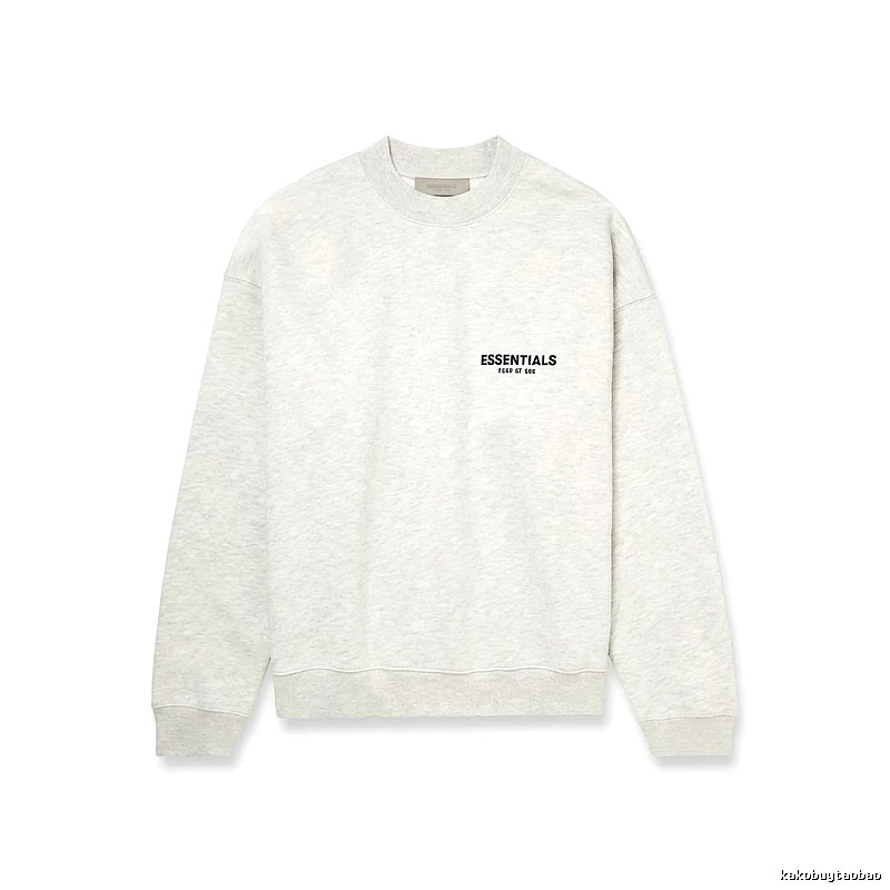 ESSENTIALS minimalist light gray sweatshirt