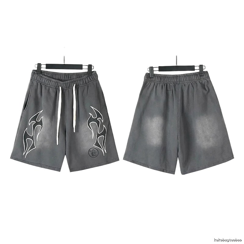 Hellstar Flame Wind Grey Shorts