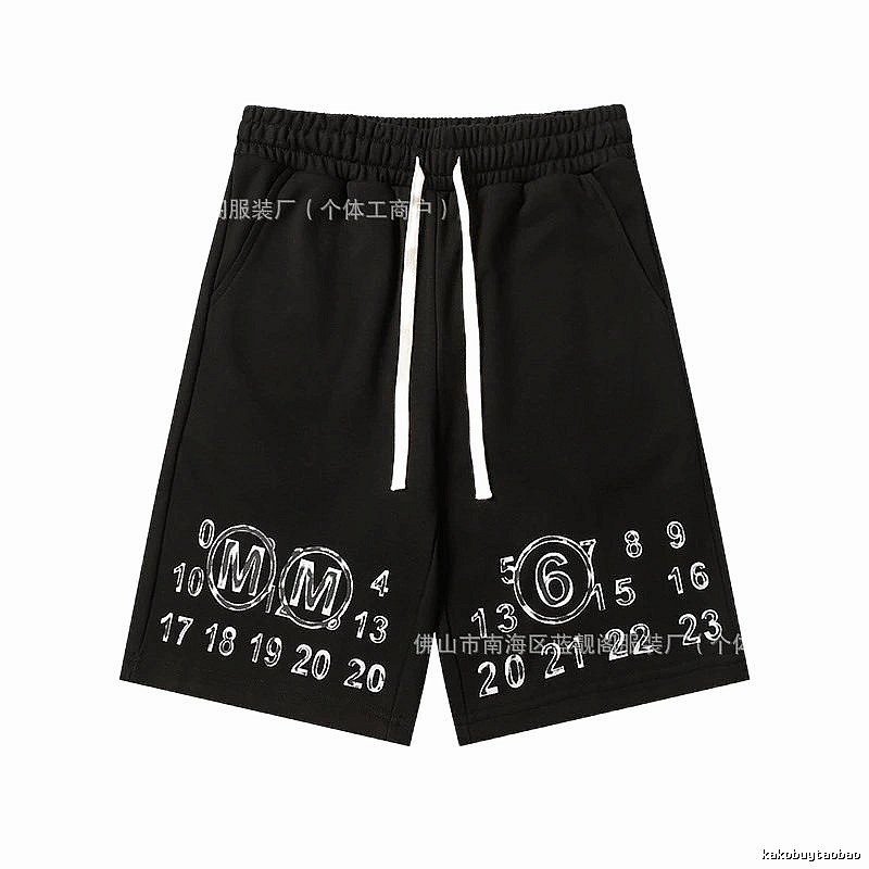 Maison Margiela digital print style shorts