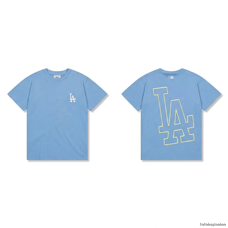 MLB LA Series Simple Style Blue T-shirt
