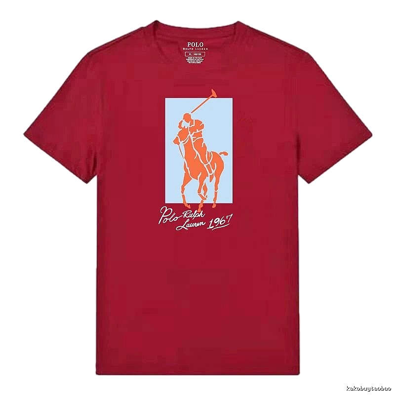 Ralph Lauren Polo Burgundy Trendy T-shirt