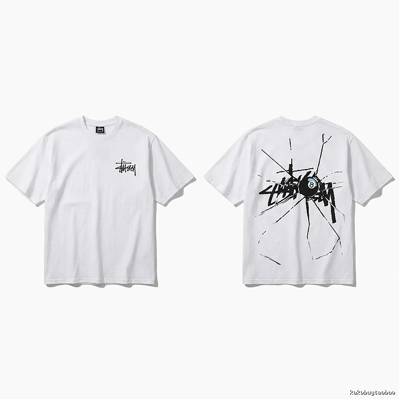 Stussy 8 Ball Style White T-shirt