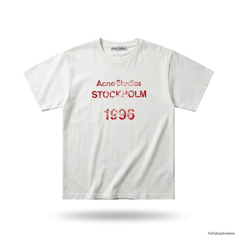 Acne Studios minimalist style white T-shirt