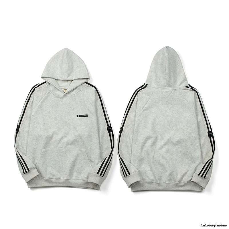Adidas simple style gray and white hoodie