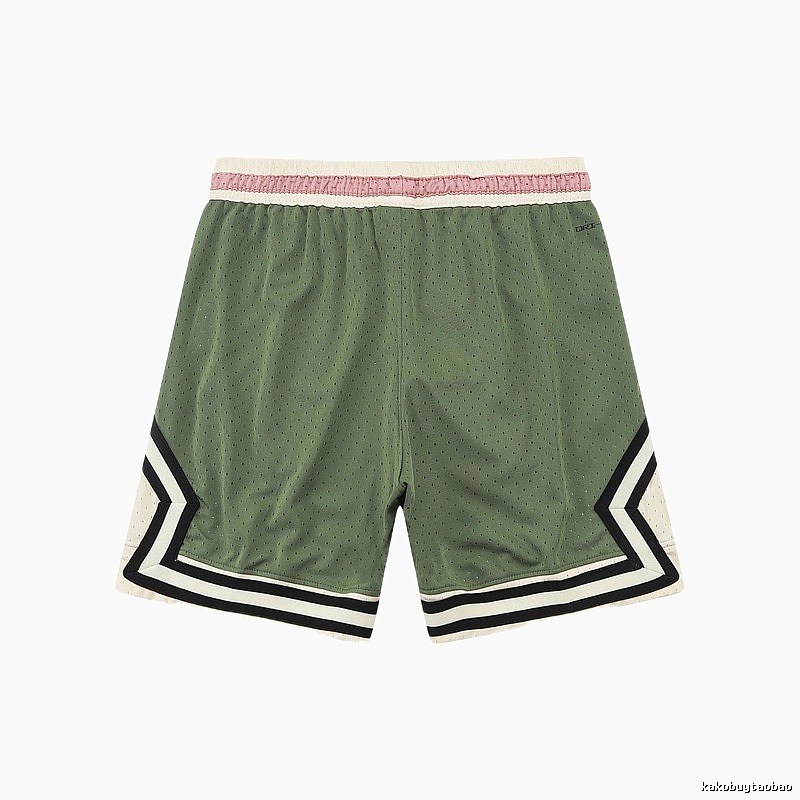 AJ retro-style green shorts