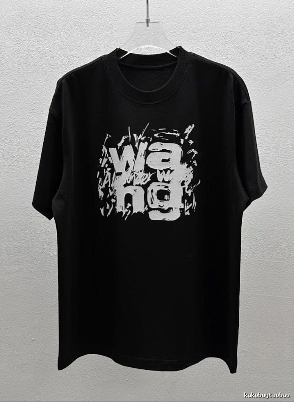 Alexander Wang Graffiti Street Style Black T-Shirt