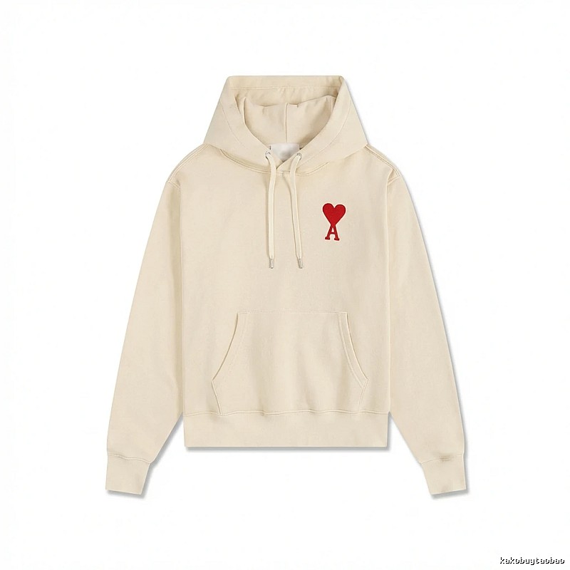 AMI Love Pattern Beige Sweatshirt