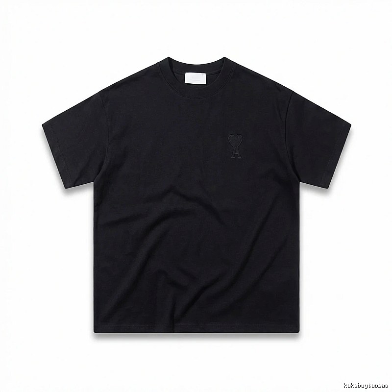 AMI Love Simple Style Black T-shirt