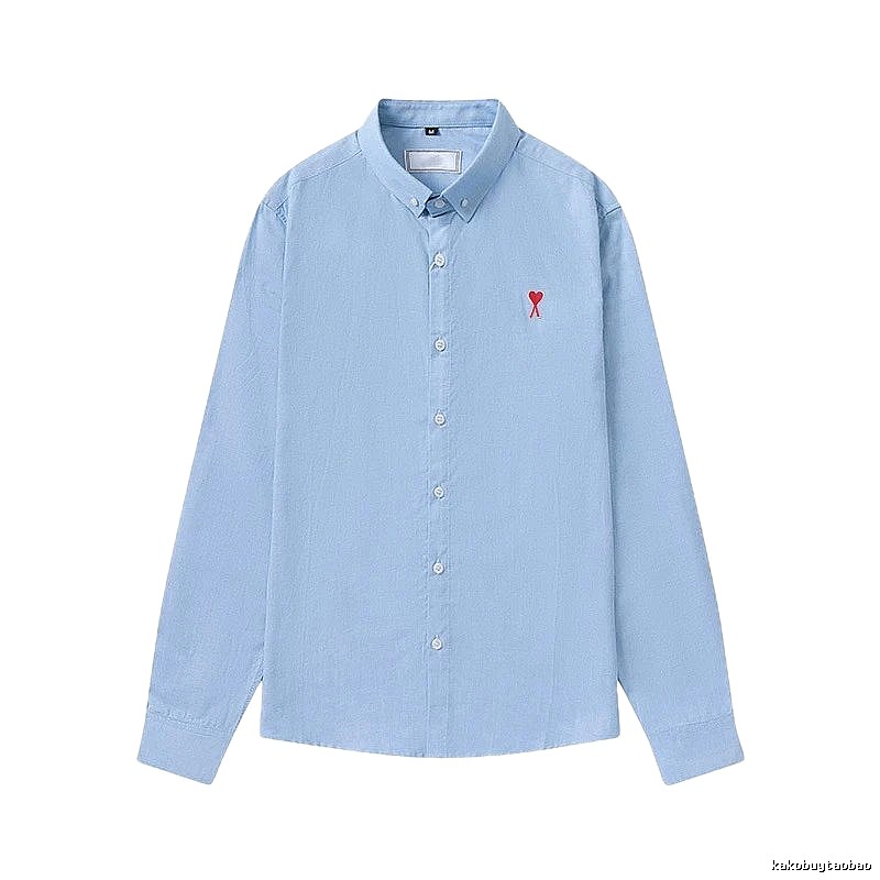 AMI minimalist style blue shirt