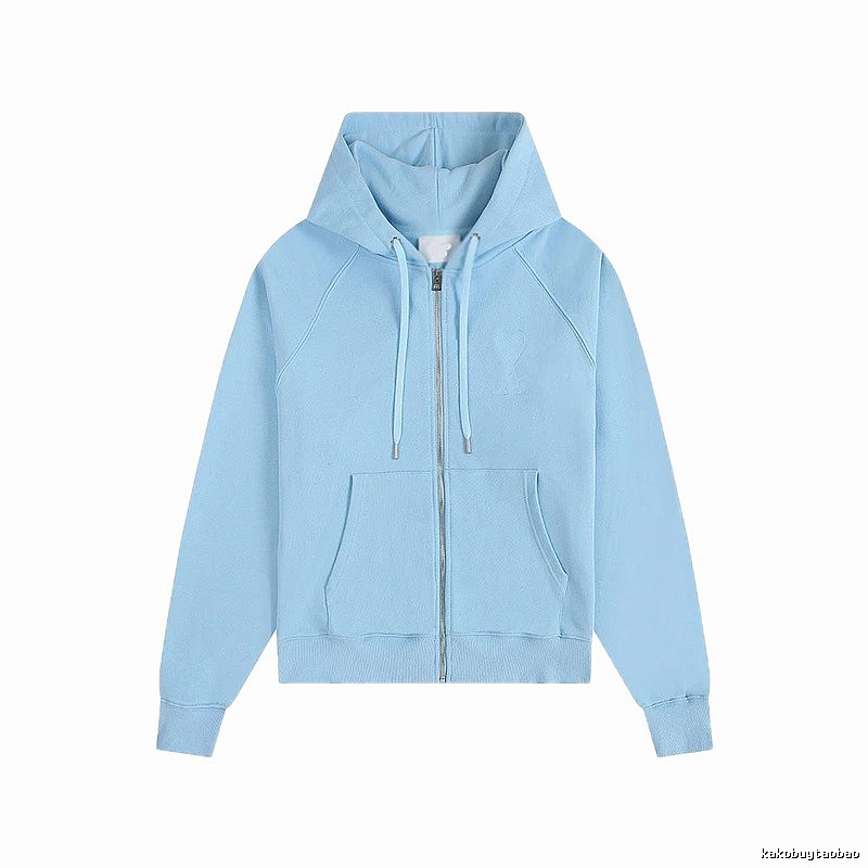 AMI minimalist style light blue sweatshirt