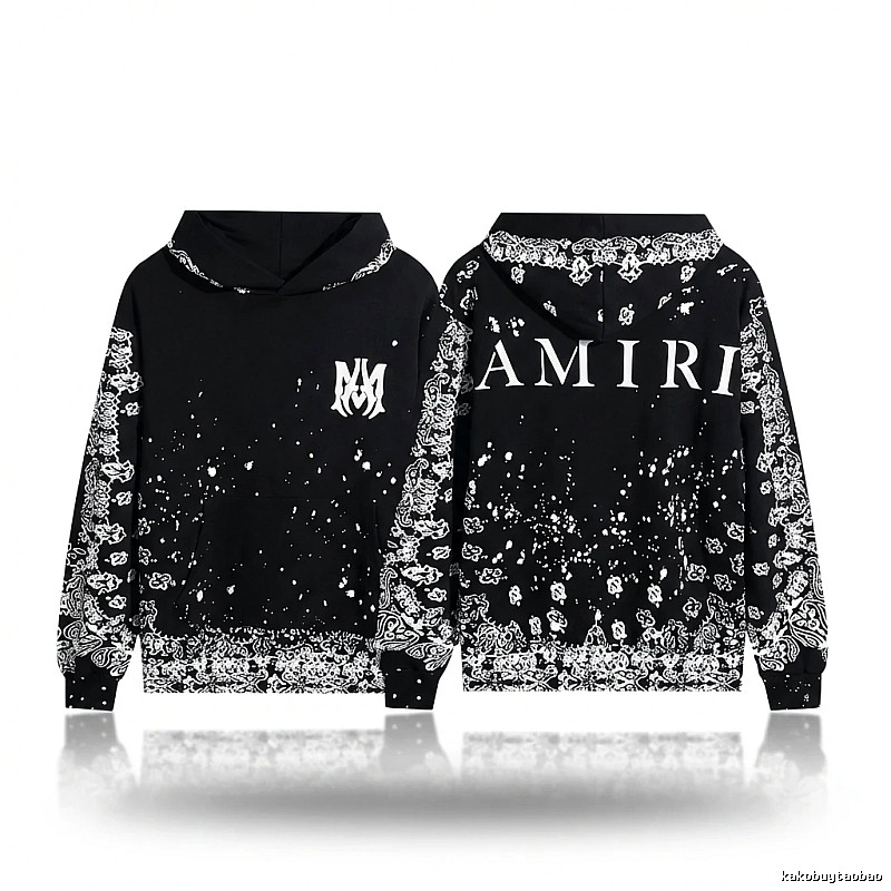AMIRI Dark Style Cashew Flower Sweatshirt