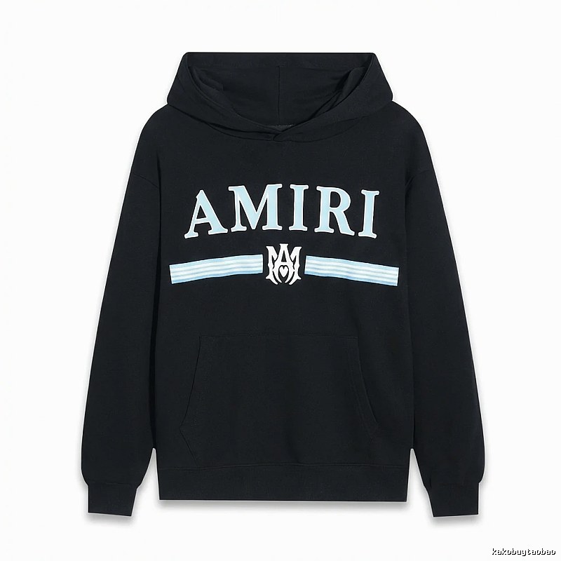 AMIRI letter-printing style black sweatshirt