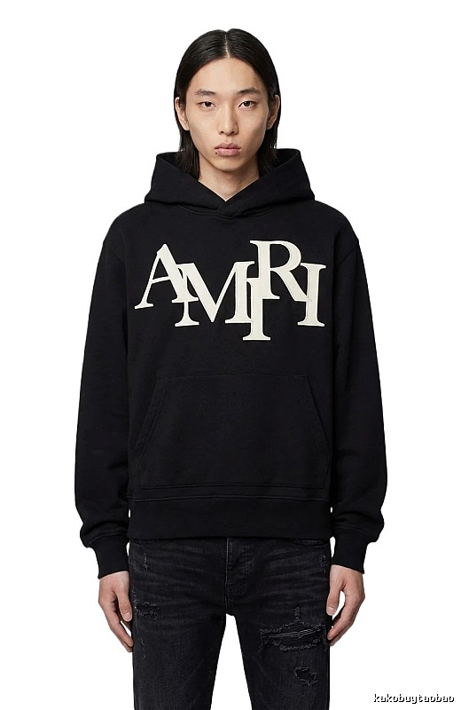 AMIRI letter-style black sweatshirt