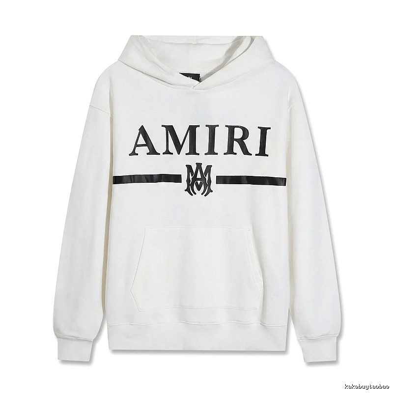 AMIRI Trendy Brand Letter Style White Hoodie
