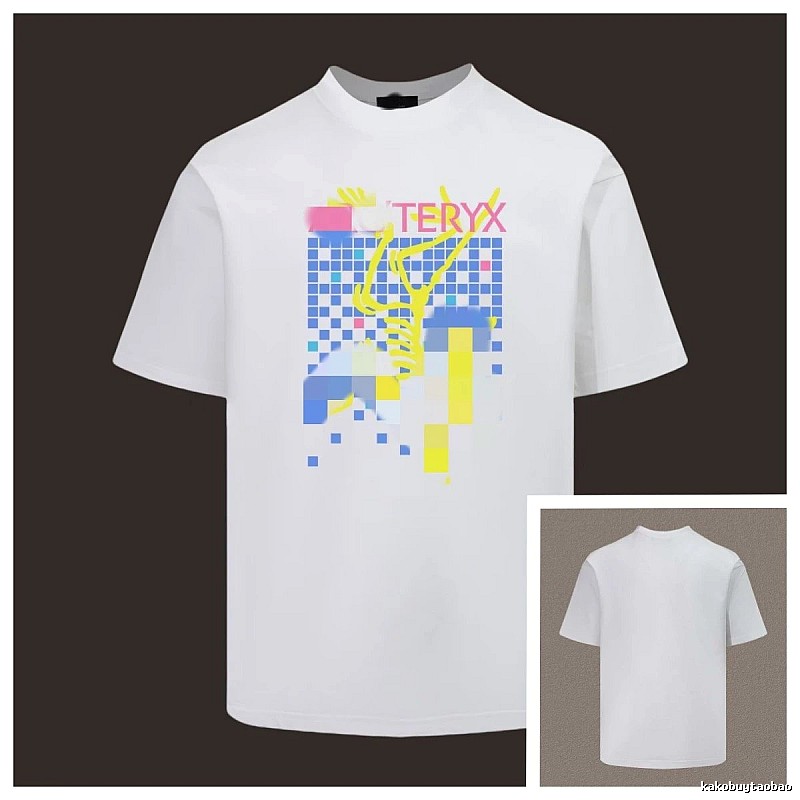 Arc'teryx Pixel Print Trendy Cool Style White T-Shirt
