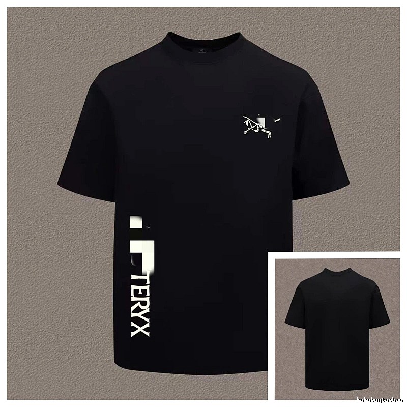 Arc'teryx Printed Technical Style Black Short-sleeved T-Shirt