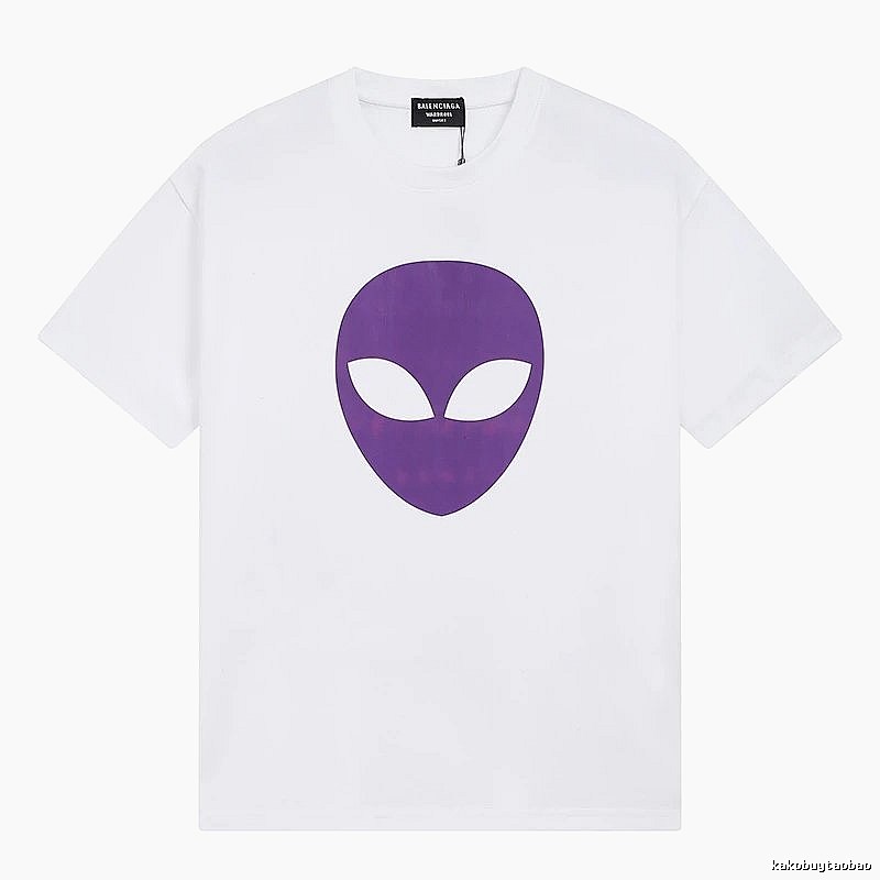 Balenciaga Alien Print White T-shirt