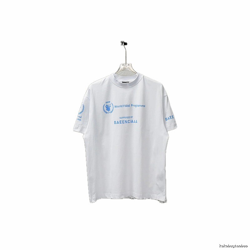 Balenciaga Blue Label Simple White T-shirt