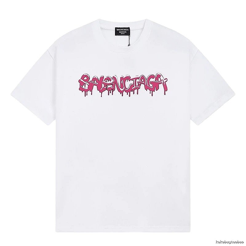 Balenciaga Graffiti Street Style White T-shirt