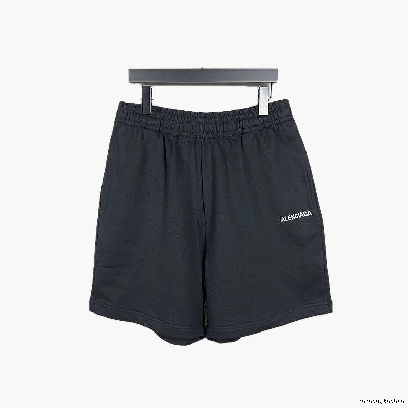 Balenciaga minimalist black shorts