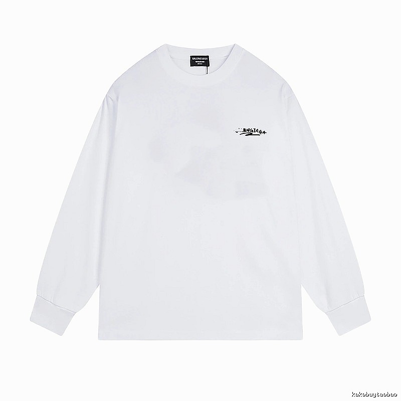 Balenciaga minimalist style white T-shirt