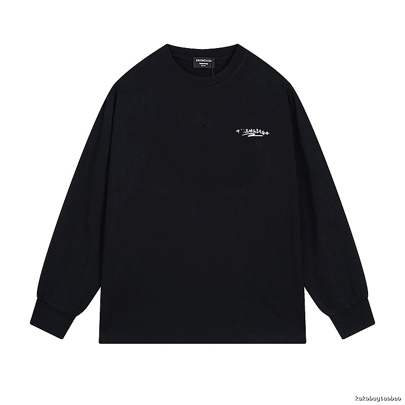 Balenciaga simple style black long-sleeved shirt