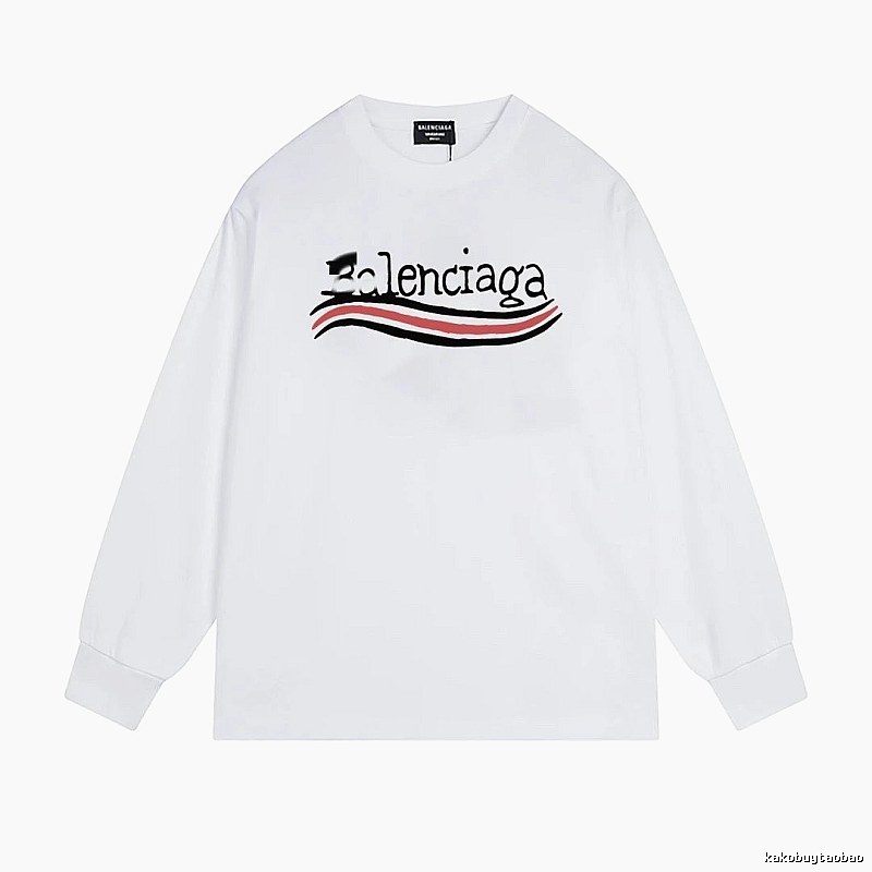 Balenciaga striped white long-sleeve