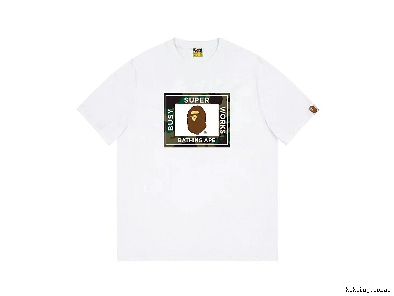 Bape Ape Head Camouflage Style Short-sleeve Shirt