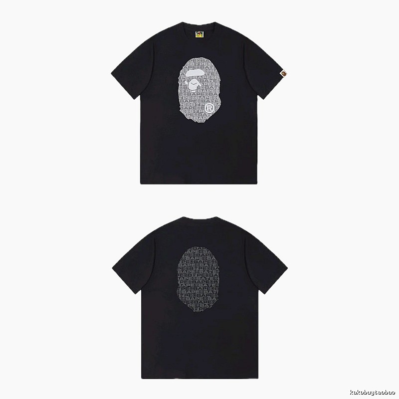 Bape Ape Head Trendy and Cool Black T-shirt
