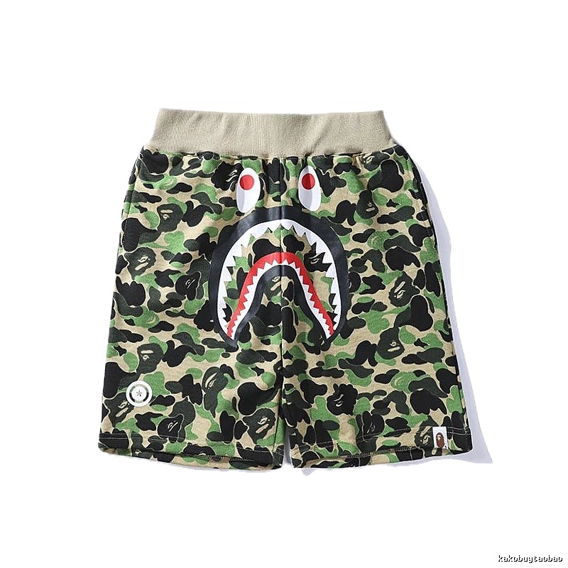Bape camouflage shark-style shorts