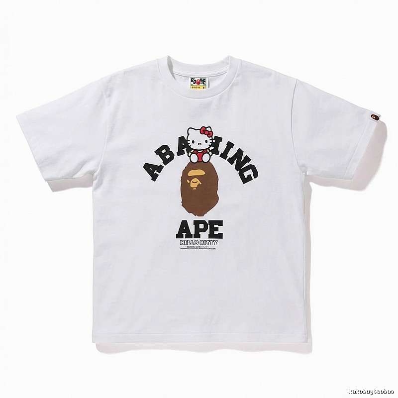 Bape Co-branded Cartoon White T-shirt