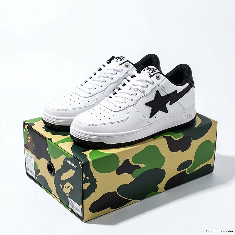 Bape Lightning Simple White Sneakers