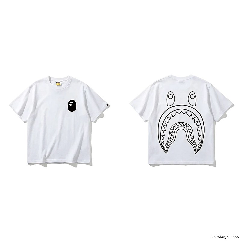 Bape Shark Series Simple White T-shirt