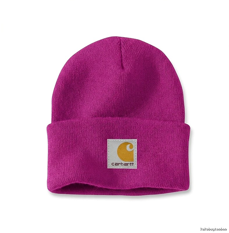 Carhartt basic knitted rose-red hat