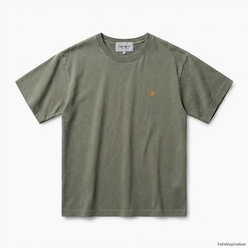 Carhartt basic retro style olive green T-shirt