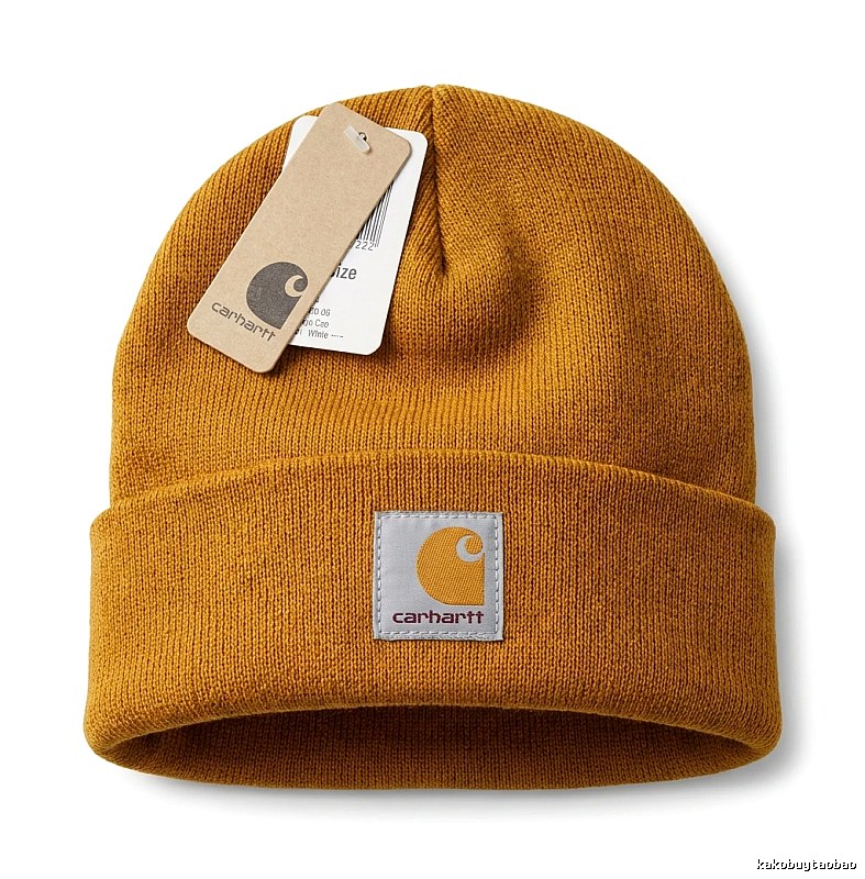 Carhartt solid color minimalist style brown hat