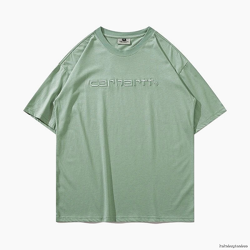 Carhartt Travel Logo T-shirt Light Blue Subtle with Modern Look