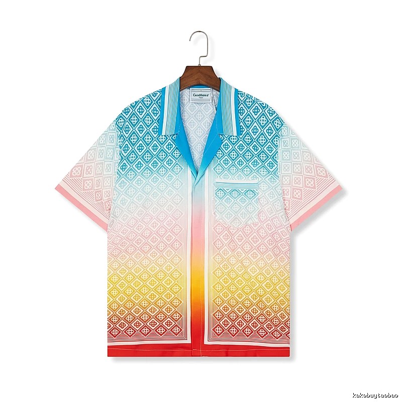 Casablanca Gradient Style Printed Shirt