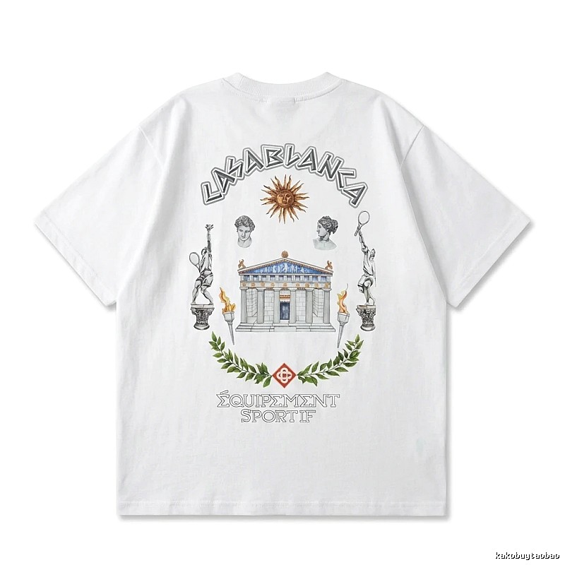 Casablanca Greek-style white T-shirt