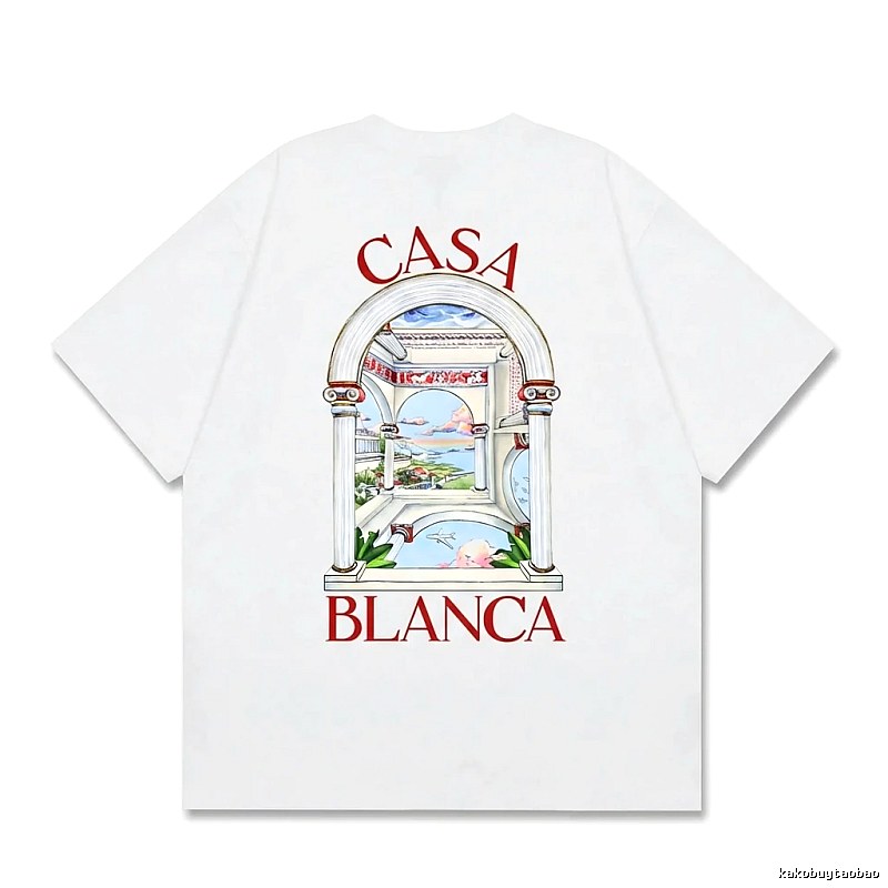 Casablanca retro style white T-shirt