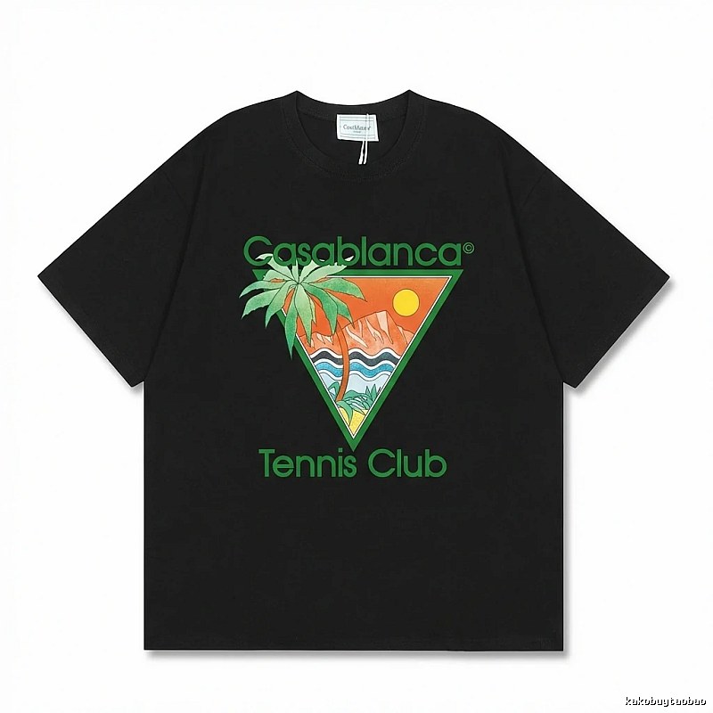 Casablanca Tropical Style Black T-shirt