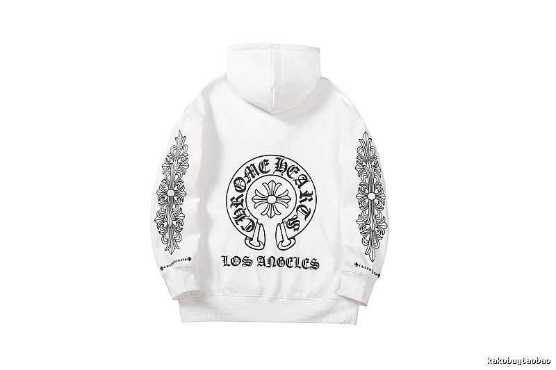 Chrome Hearts 2088-26 White Cross Graphic Hoodie Weekend Wear