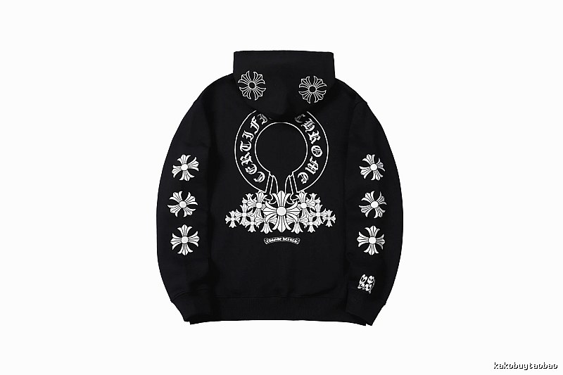 Chrome Hearts 2088-82 Black Cross Graphic Hoodie Match Day