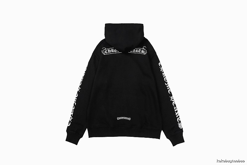 Chrome Hearts 2088-96 Black Cross Graphic Hoodie Airport Outfit