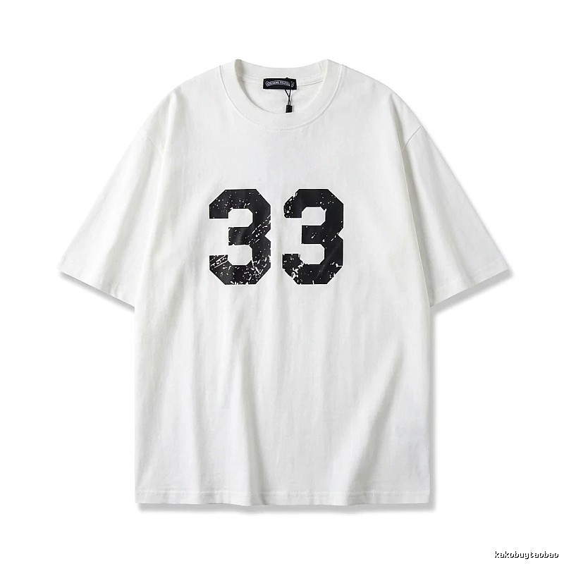 Chrome Hearts American-style digital wind white T-shirt