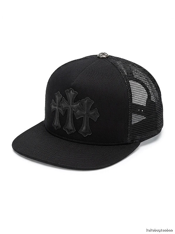 Chrome Hearts Black Trendy Baseball Cap